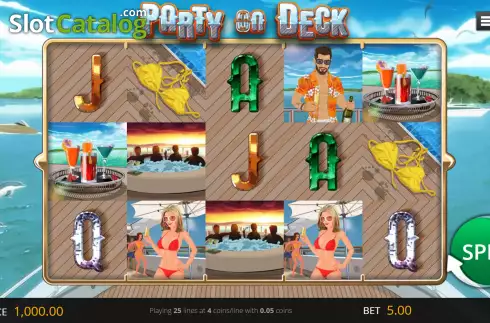 画面2. Party On Deck カジノスロット