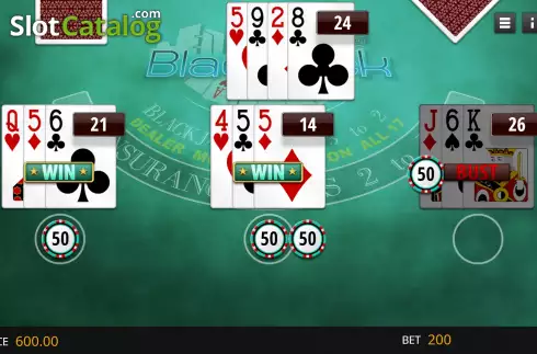 Game Screen 4. Atlantic City Blackjack (Genii) slot