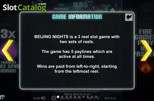 Bildschirm7. Beijing Nights slot