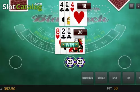 Ekran5. Vegas Strip Blackjack (Genii) yuvası