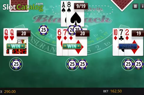 Game Screen 4. Vegas Strip Blackjack (Genii) slot