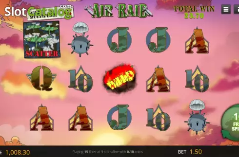 Free Spins screen 2. Queen of Aces slot
