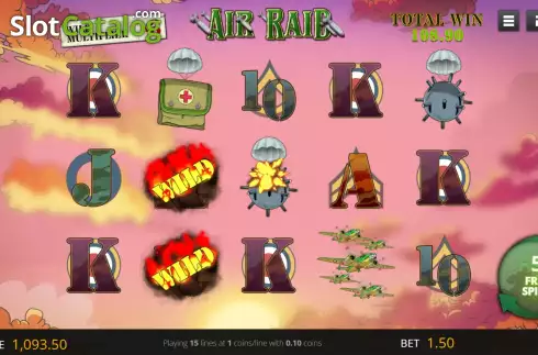 Free Spins screen 3. Queen of Aces slot