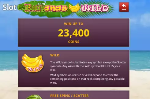 Écran6. Bananas Wild Machine à sous