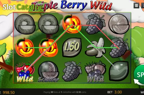 Win screen 2. Triple Berry Wild slot