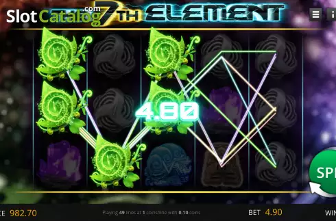 Win screen 2. The 7th Element slot