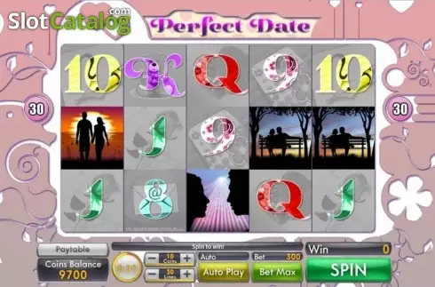 Game Workflow screen. Perfect Date slot
