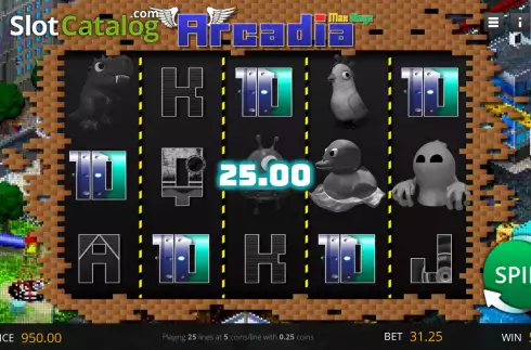 Win screen 2. Arcadia (Genii) slot