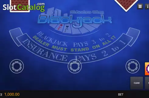 Ekran2. Atlantic City Blackjack Elite Edition yuvası