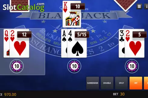 画面3. European Blackjack Elite Edition カジノスロット
