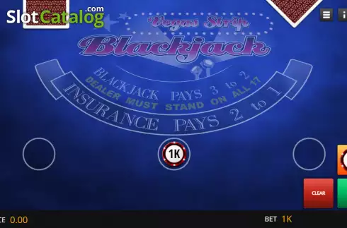 Ekran2. Vegas Strip Blackjack Elite Edition yuvası