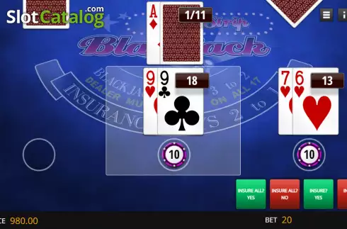 Ekran3. Vegas Strip Blackjack Elite Edition yuvası