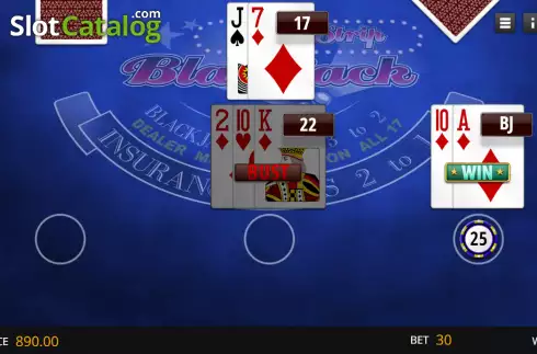 Ekran4. Vegas Strip Blackjack Elite Edition yuvası