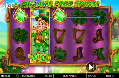 Win screen 2. Finlay's Fortunes slot