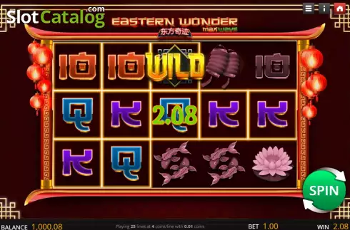 Win screen. Eastern Wonder slot