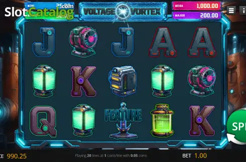 Ecran2. Voltage Vortex slot