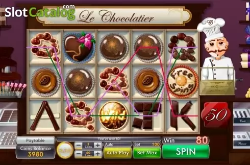画面6. Le Chocolatier (Genii) カジノスロット