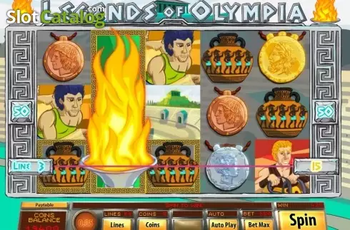 Bildschirm6. Legends of Olympia slot
