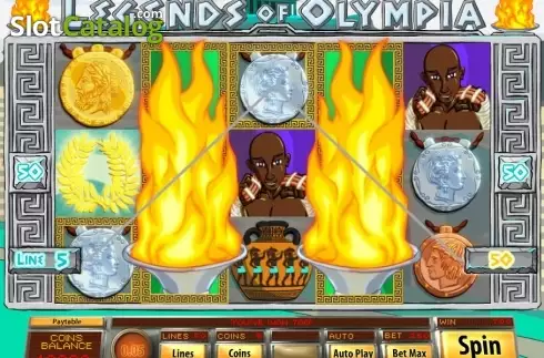 Bildschirm7. Legends of Olympia slot