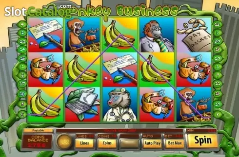 Bildschirm6. Monkey Business (Genii) slot