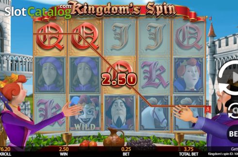画面5. Kingdom's Spin カジノスロット