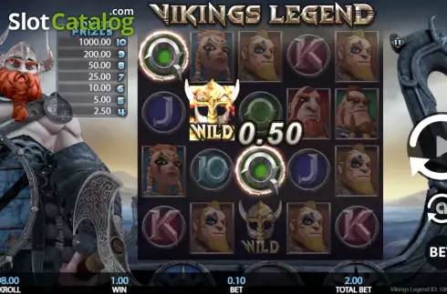 画面4. Vikings Legend カジノスロット