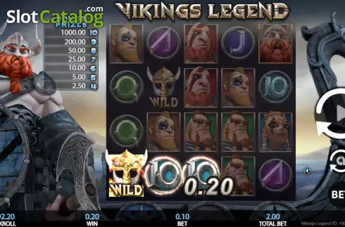 Win Screen 3. Vikings Legend slot