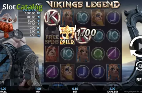 Win Screen 4. Vikings Legend slot