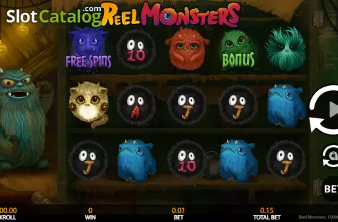 Reel Screen. Reel Monsters (Getta Gaming) slot