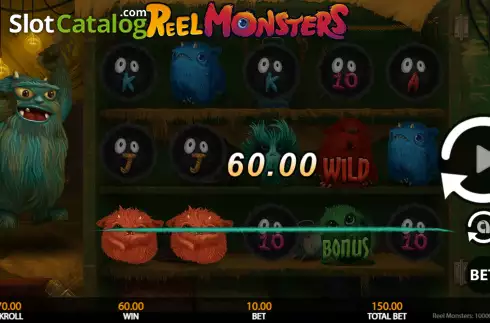 Ecran4. Reel Monsters (Getta Gaming) slot