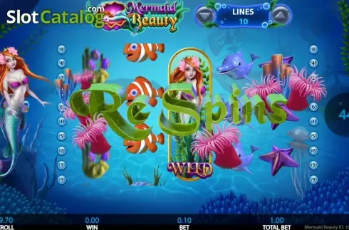 ReSpins screen. Mermaid Beauty (Getta Gaming) slot
