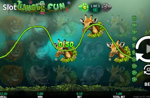 Win screen. Jungle Fun slot