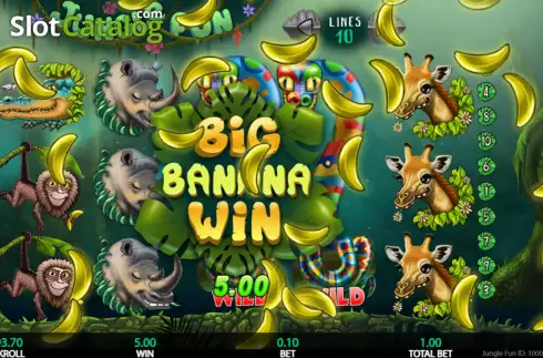 Big Win screen. Jungle Fun slot