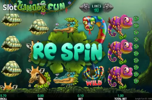 Respins screen. Jungle Fun slot