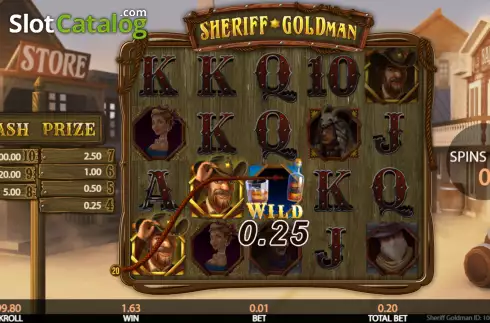 Win screen 2. Sheriff Goldman slot
