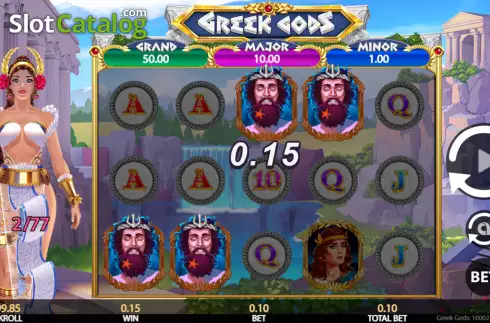 Bildschirm3. Greek Gods (Getta Gaming) slot
