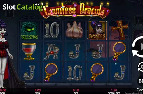 Game screen. Countess Dracula slot