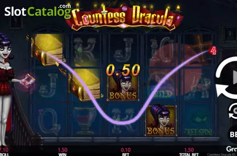 Win screen 2. Countess Dracula slot