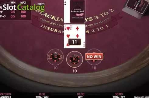 Skärmdump4. Blackjack Side Bets (Getta Gaming) slot