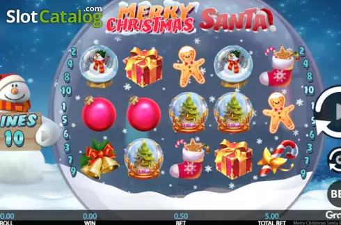 Game screen. Merry Christmas Santa slot