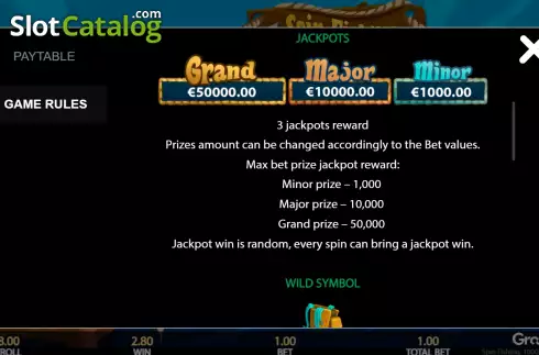 Game Features screen 2. Spin Fish'in slot