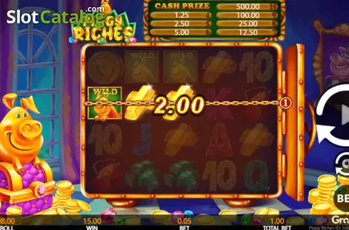 Ekran3. Piggy Riches (Getta Gaming) yuvası