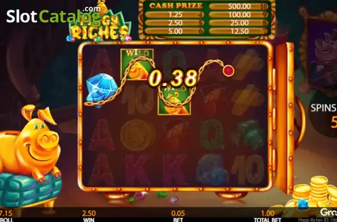 Ekran7. Piggy Riches (Getta Gaming) yuvası