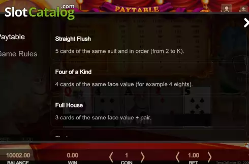 Pantalla6. 10's or Better (Getta Gaming) Tragamonedas 