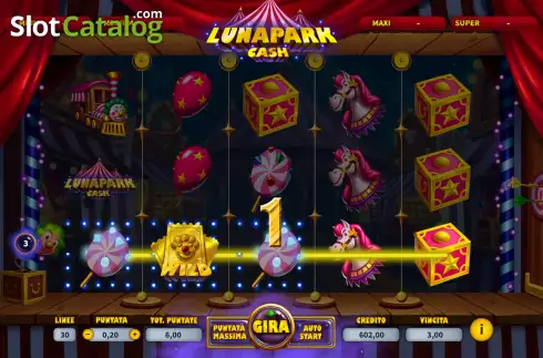 Win Screen 3. Lunapark Cash slot