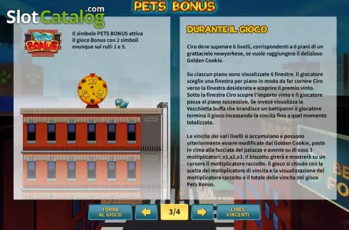 Paytable 3. Pets Adventures slot