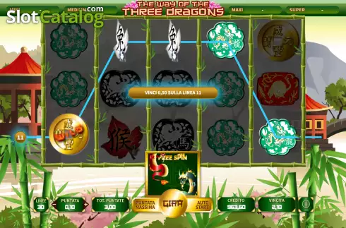 Schermo4. The Way of the Three Dragons slot