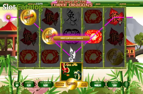 Schermo5. The Way of the Three Dragons slot