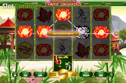Schermo6. The Way of the Three Dragons slot
