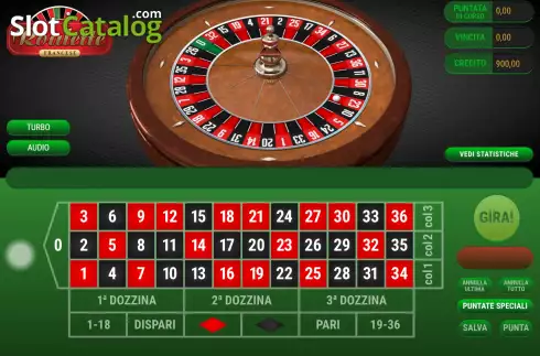Game Screen. French Roulette (Giocaonline) slot